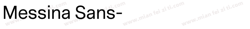 Messina Sans字体转换